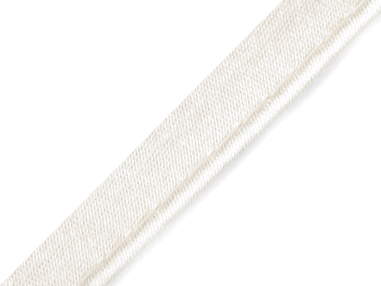 Paspoal / vipușcă satin, lățime 10 mm - Negru (20 Metri)