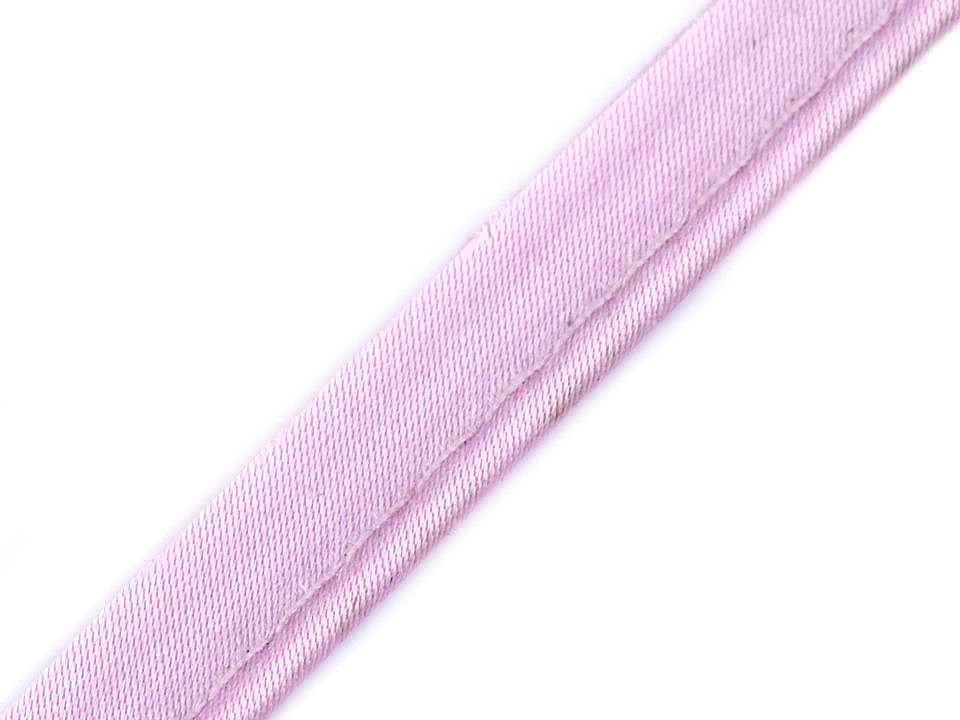 Paspoal / vipușcă satin, lățime 10 mm - Negru (20 Metri)