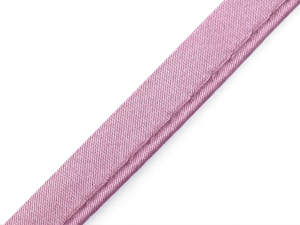 Paspoal / vipușcă satin, lățime 10 mm - Negru (20 Metri)