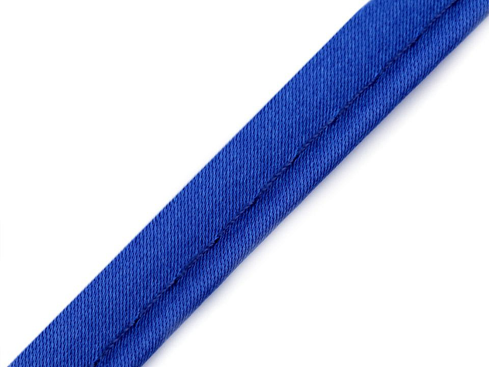 Paspoal / vipușcă satin, lățime 10 mm - Negru (20 Metri)