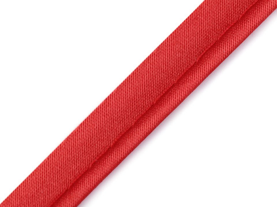 Paspoal / vipușcă satin, lățime 10 mm - Negru (20 Metri)