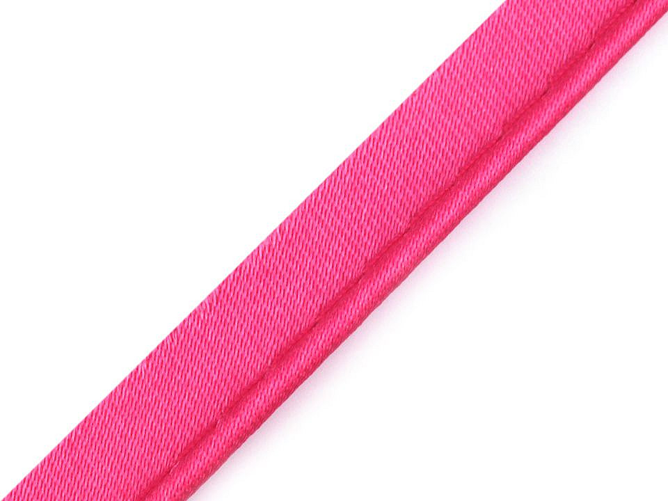 Paspoal / vipușcă satin, lățime 10 mm - Negru (20 Metri)