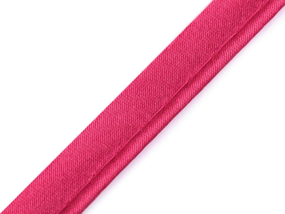 Paspoal / vipușcă satin, lățime 10 mm - Negru (20 Metri)