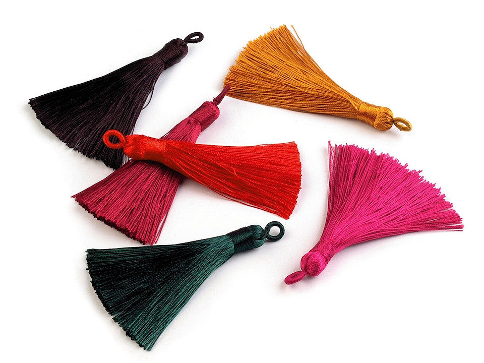 Ciucuri decorativi, diverse culori, 8 cm - Violet (1 Bucată)