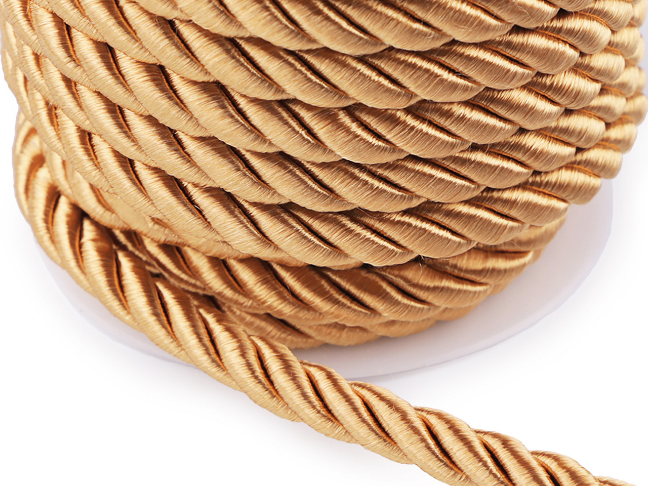 Șnur răsucit, ø10 mm - Maro bronz (10 Metri)