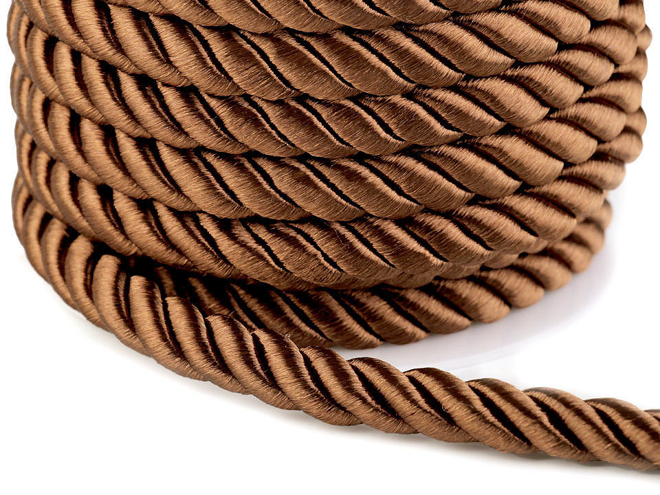 Șnur răsucit, ø10 mm - Maro bronz (10 Metri)