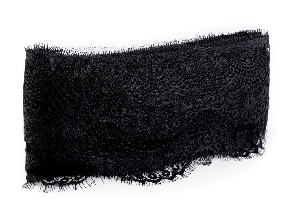 Dantelă franțuzească, lățime 90 mm - Roz pudrat (30 Metri)