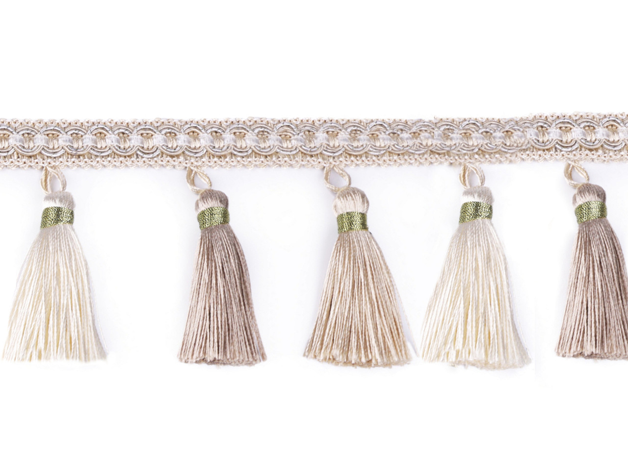 Bandă cu franjuri, lățime 695 mm - Bordo (1 Metru)