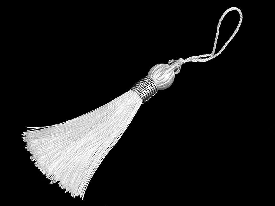 Ciucuri decorativi, 24 cm - Negru (1 Bucată)