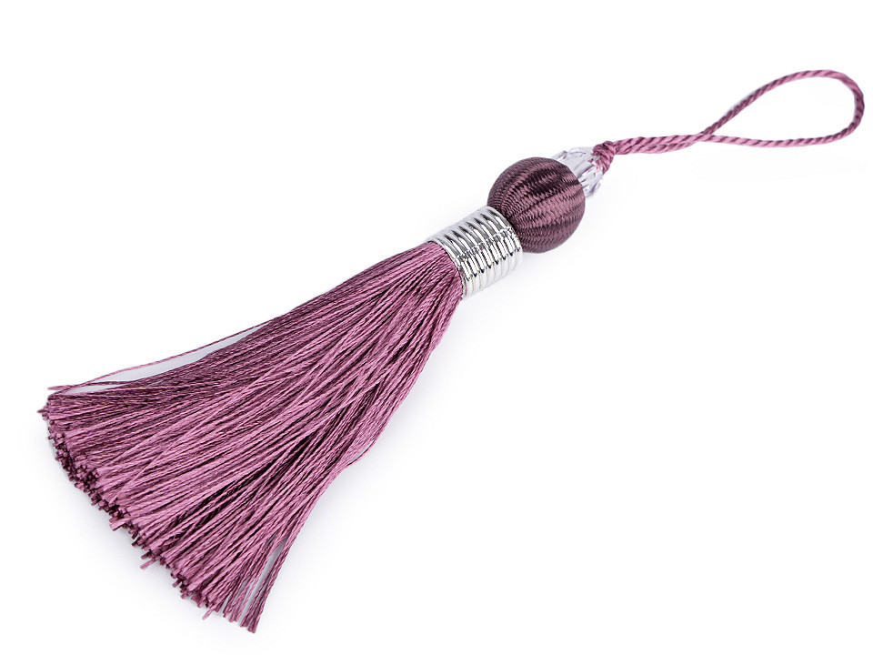 Ciucuri decorativi, 24 cm - Negru (1 Bucată)