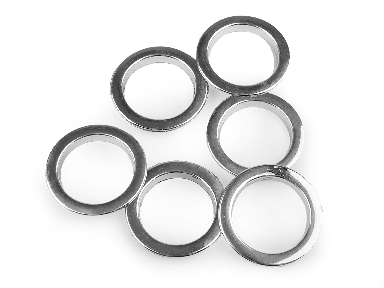 Rejansă perdele cu ocheți capsabili. 75 mm - Alb (1 Metru)