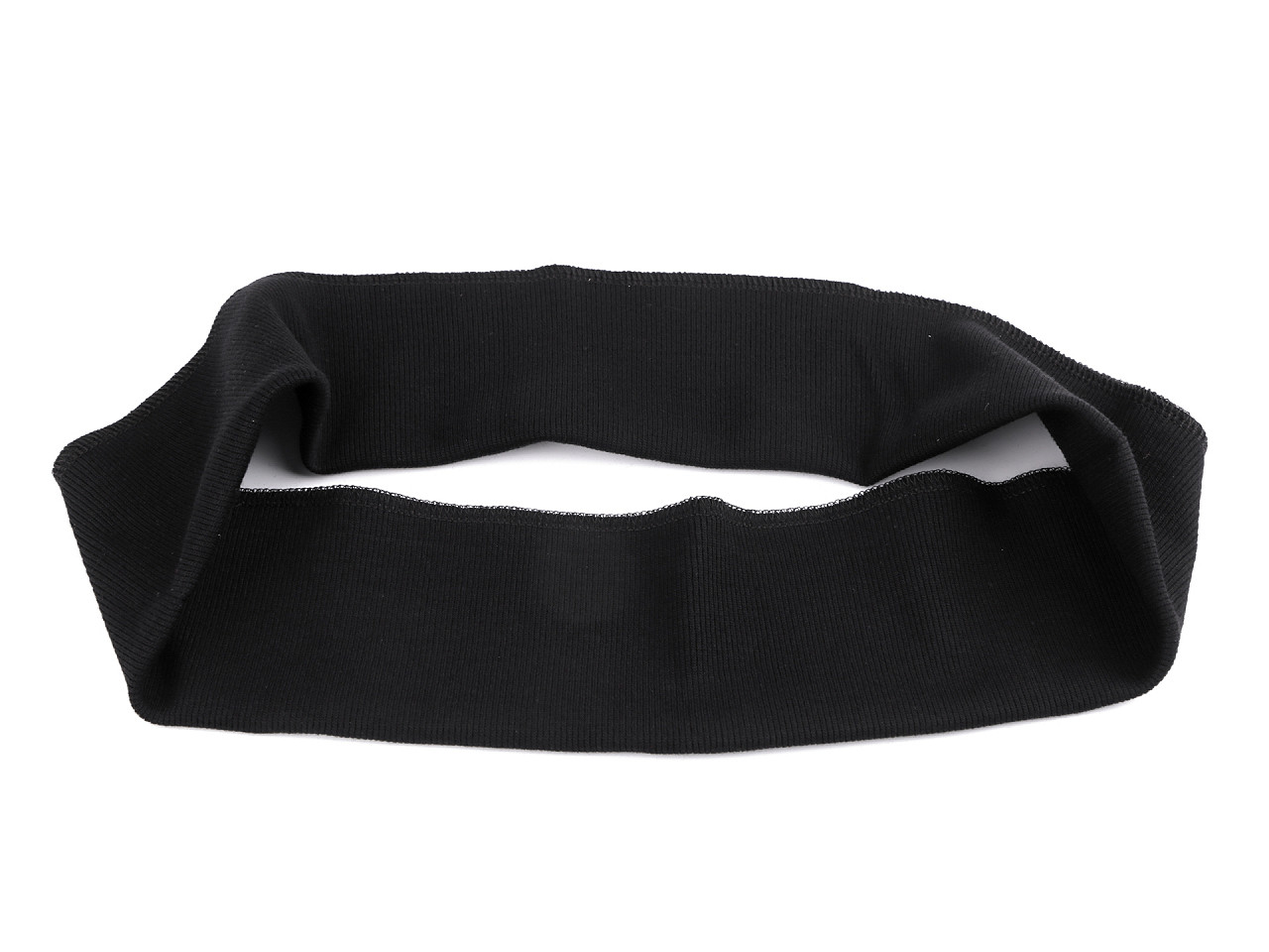 Betelie / bandă tricot elastic,  8x80 cm - Gri închis (1 Bucată)