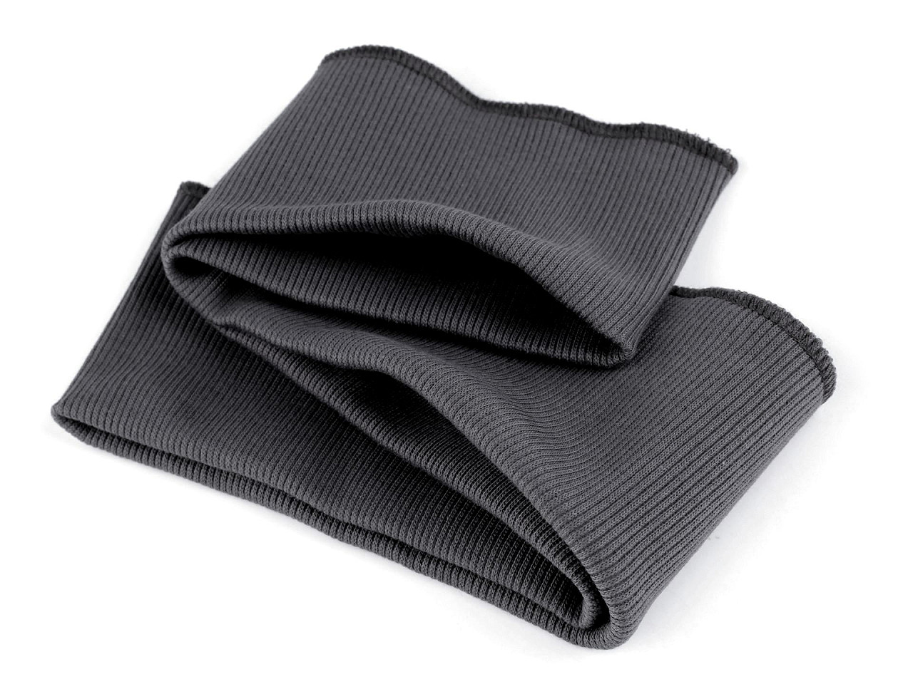 Betelie / bandă tricot elastic,  8x80 cm - Gri închis (1 Bucată)