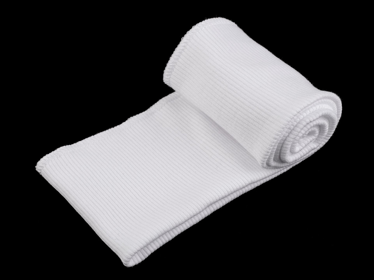 Betelie / bandă tricot elastic,  8x80 cm - Gri închis (1 Bucată)