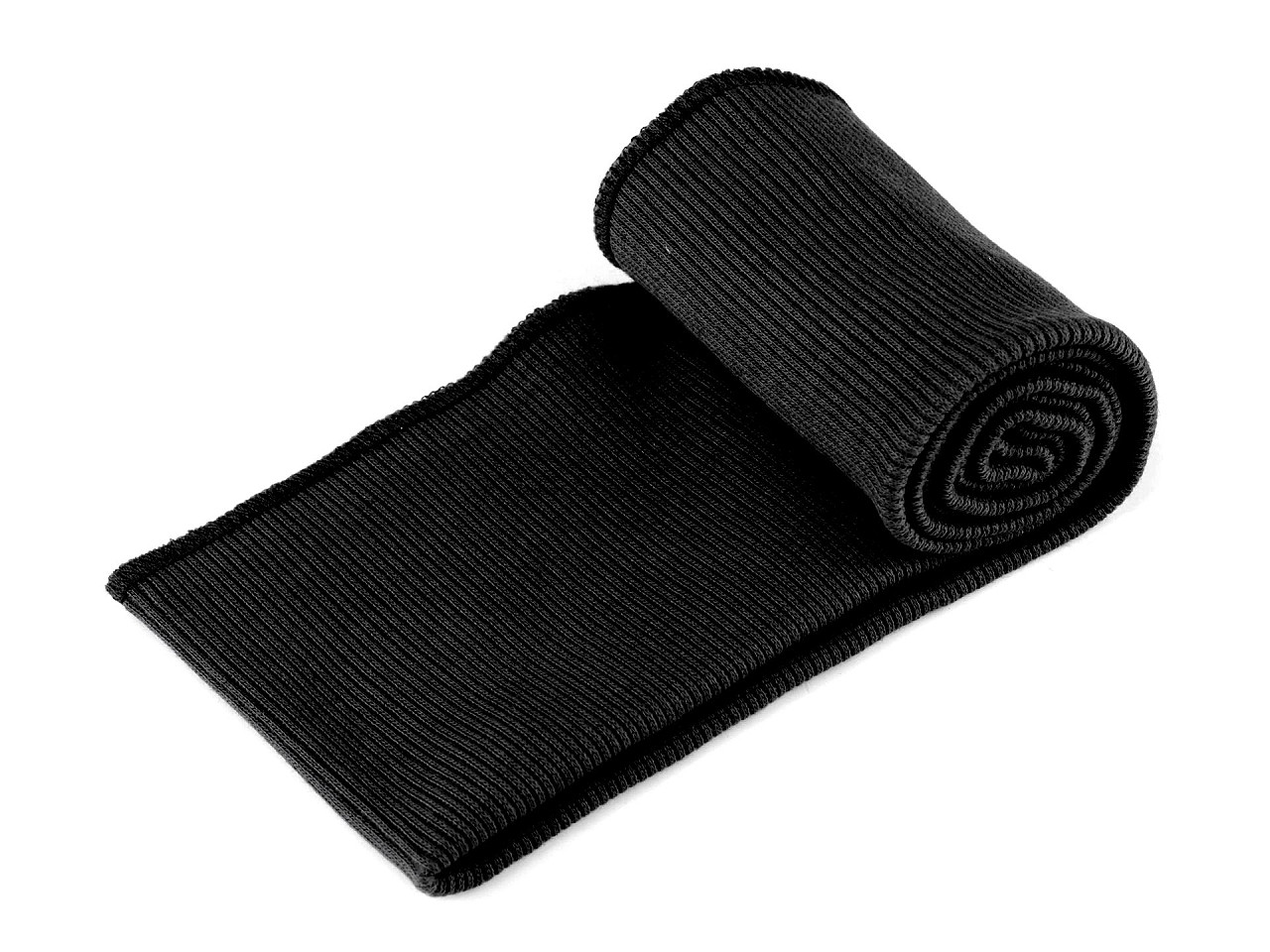 Betelie / bandă tricot elastic,  8x80 cm - Gri închis (1 Bucată)