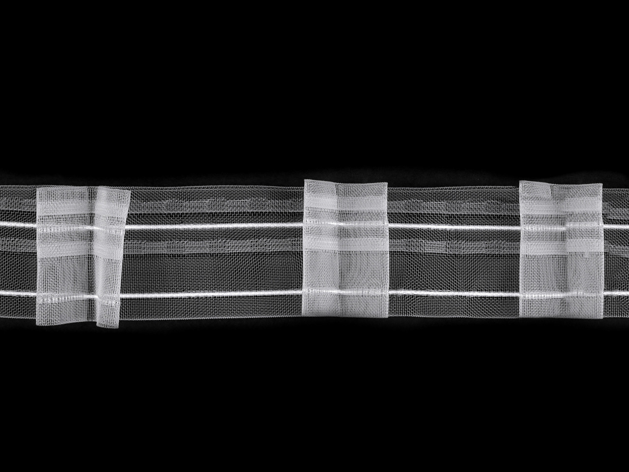 Rejansă perdele lățime 50 mm - Transparent (50 Metri)