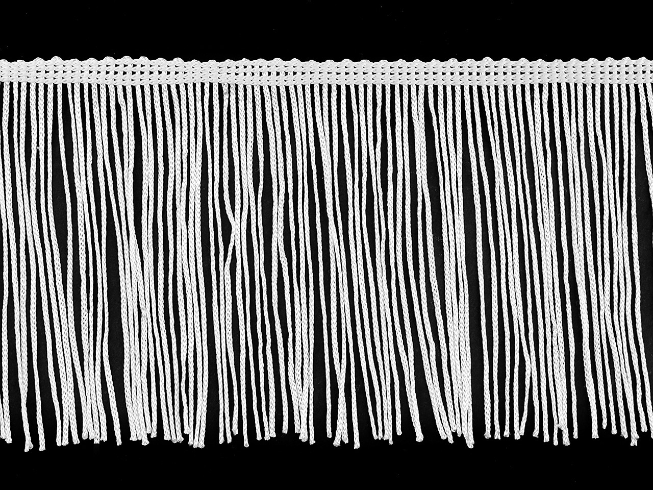 Franjuri lucioase 10 cm - Alb (1 Metru)