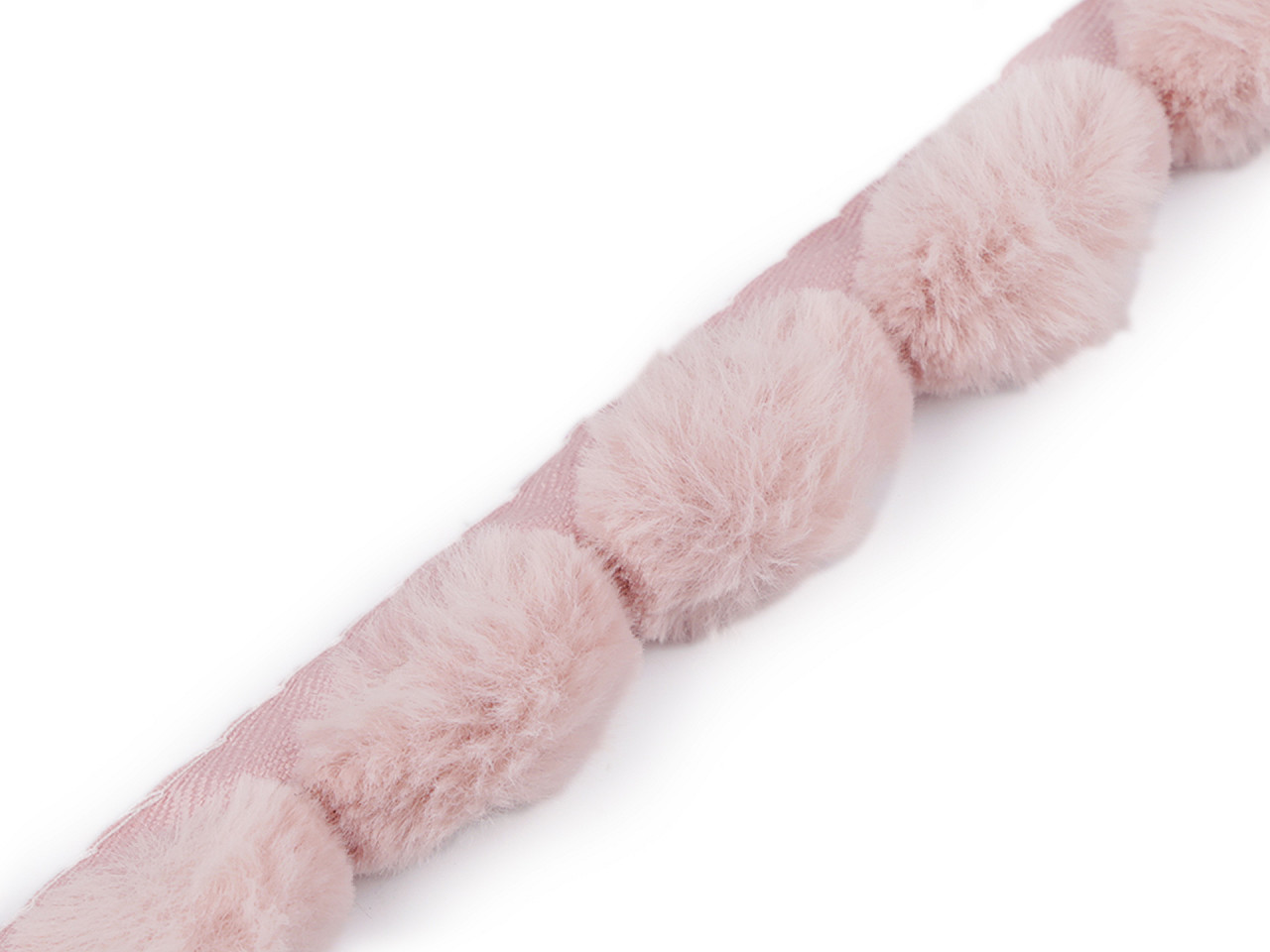 Bordura / vipusca din blana artificiala, latime 3 cm - Off white (1 Metru)