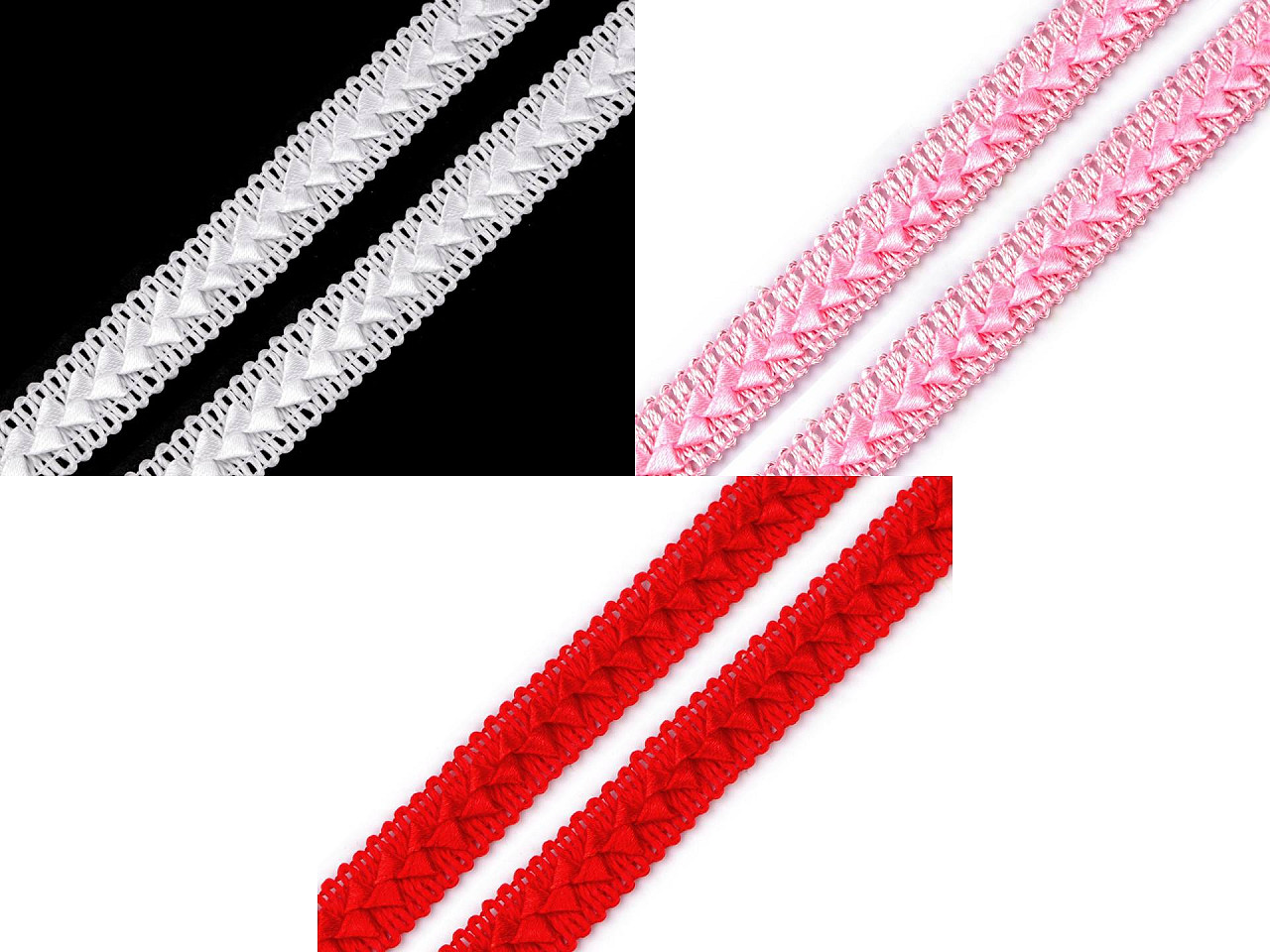 Galon / banda decorativa 18 mm - Roșu (18 Metri)