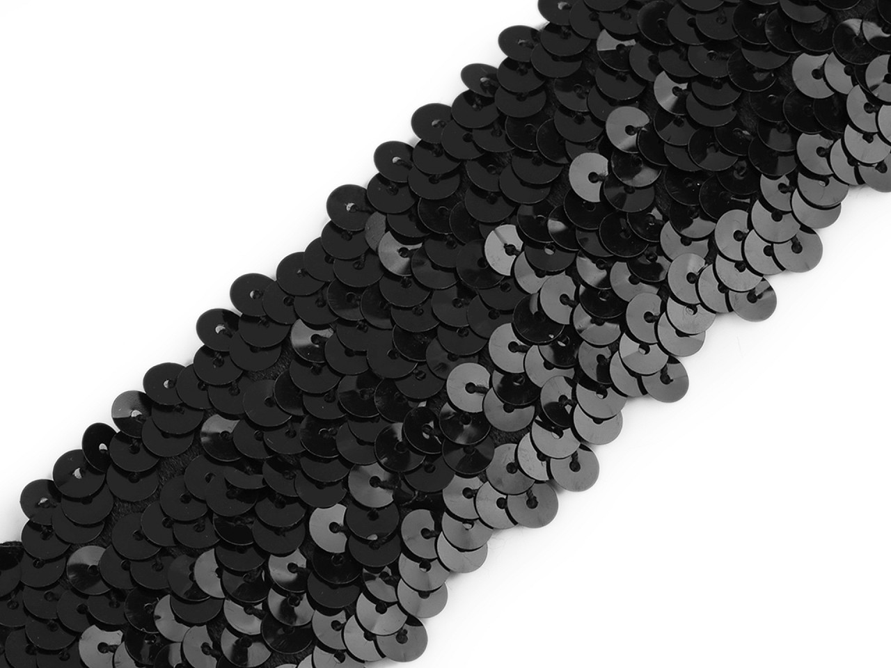 Galon elastic cu paiete 45 mm - Roz deschis (1 Metru)