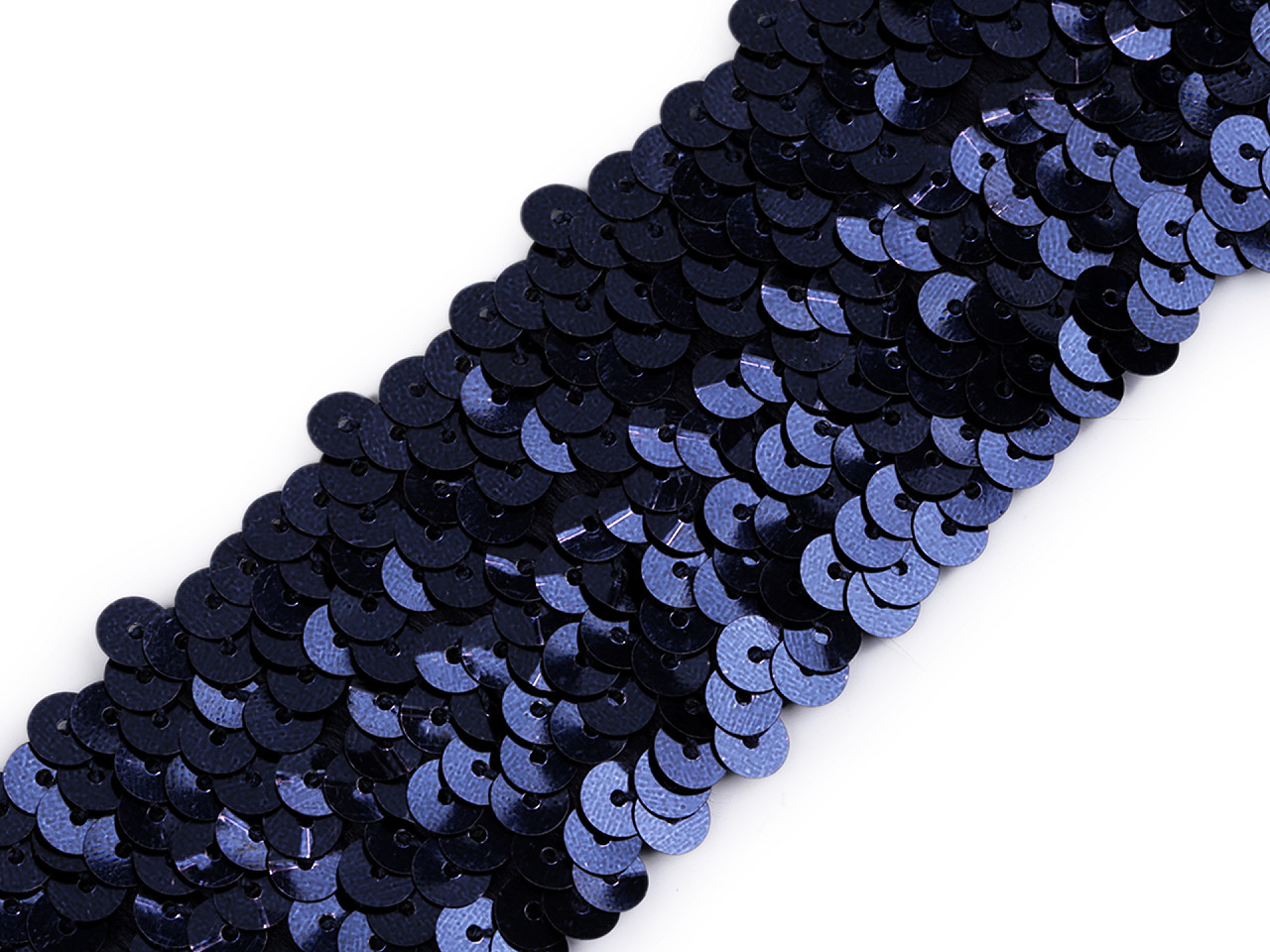 Galon elastic cu paiete 45 mm - Roz deschis (1 Metru)
