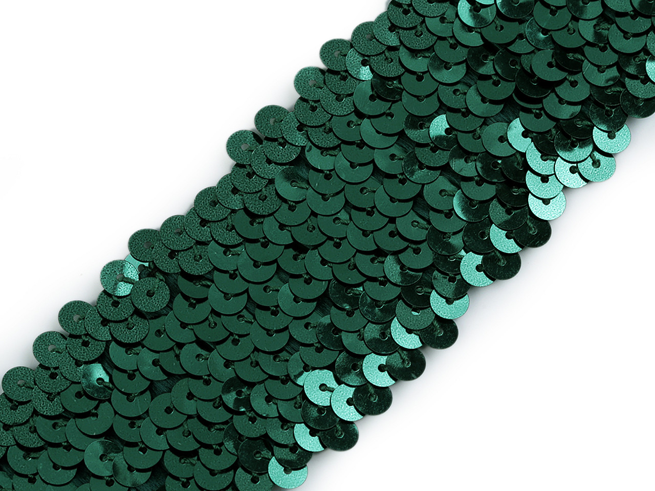 Galon elastic cu paiete 45 mm - Roz deschis (1 Metru)