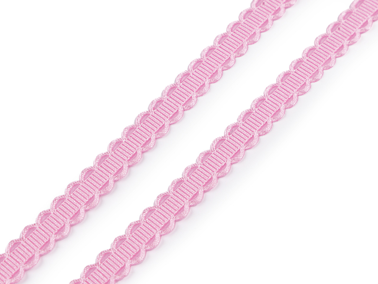 Galon din satin / panglica latime 10 mm - Roz deschis (1 Metru)