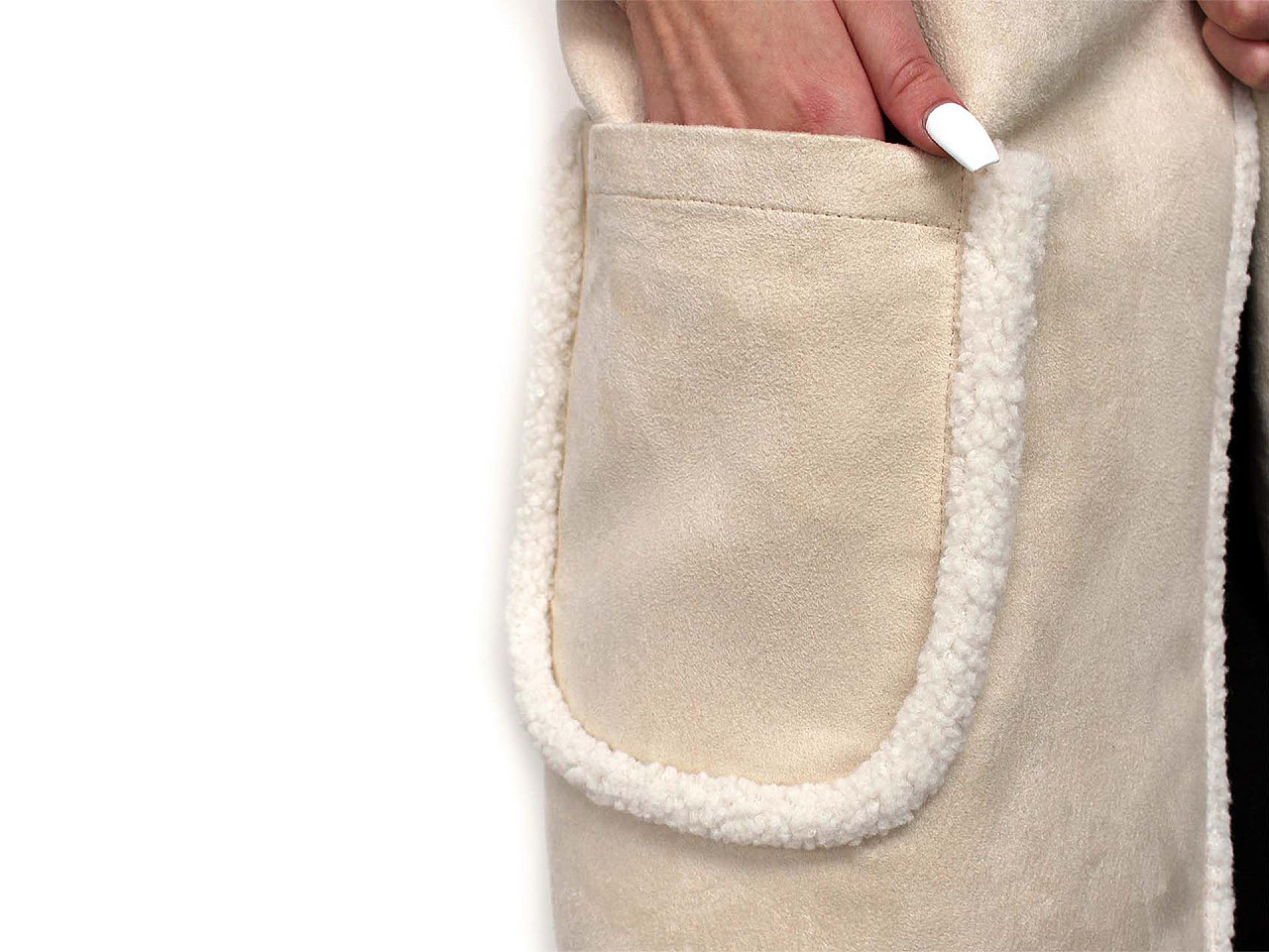 Bordura imitatie miel, latime 3,5 cm - Roz pudrat (1 Metru)