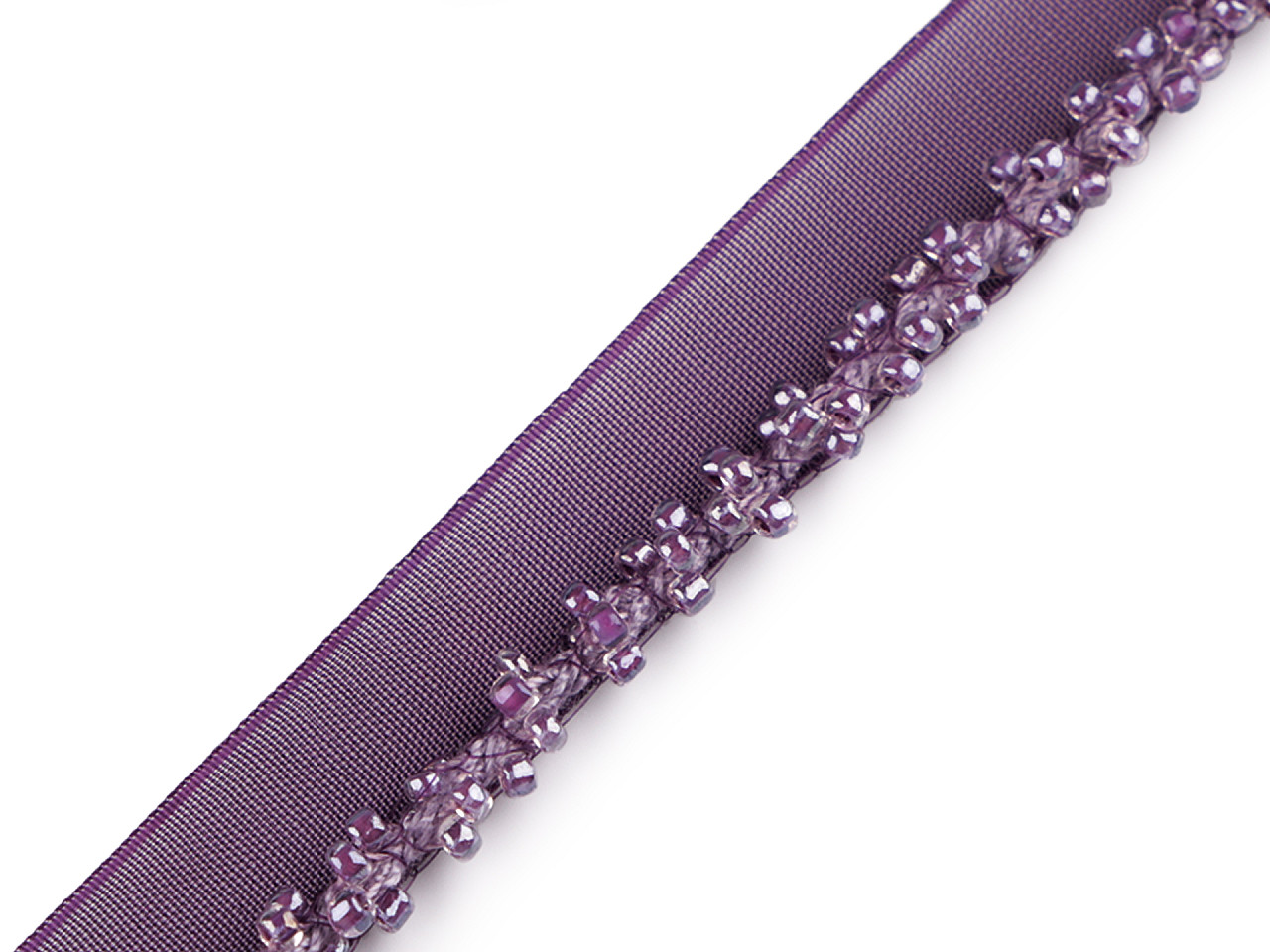 Paspoal / vipușcă cu mărgele 15 mm - Roz pudrat (1 Metru)