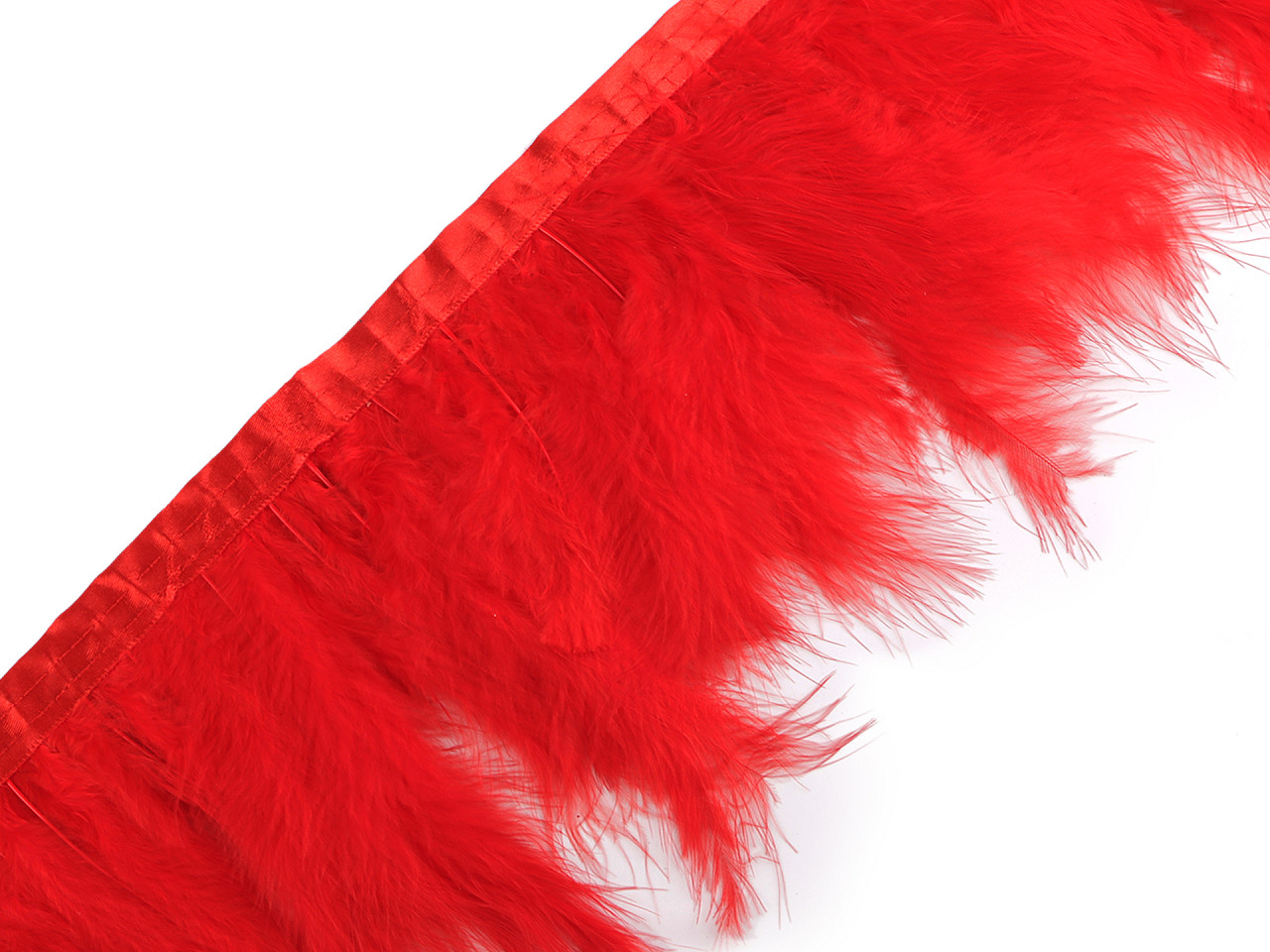 Bandă din pene de curcan, latime 9-12 cm - Off white (2 Metri)