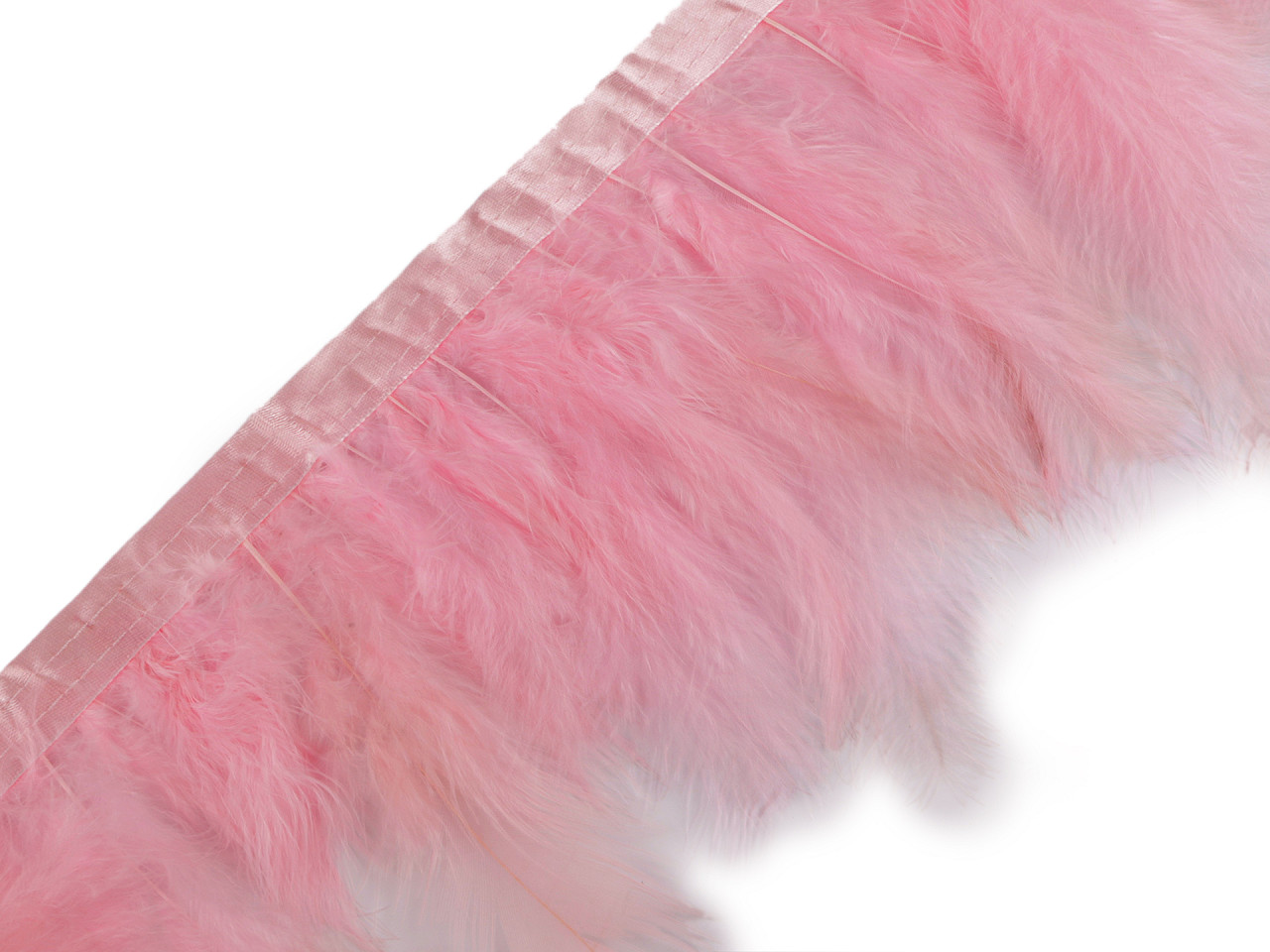 Bandă din pene de curcan, latime 9-12 cm - Off white (2 Metri)