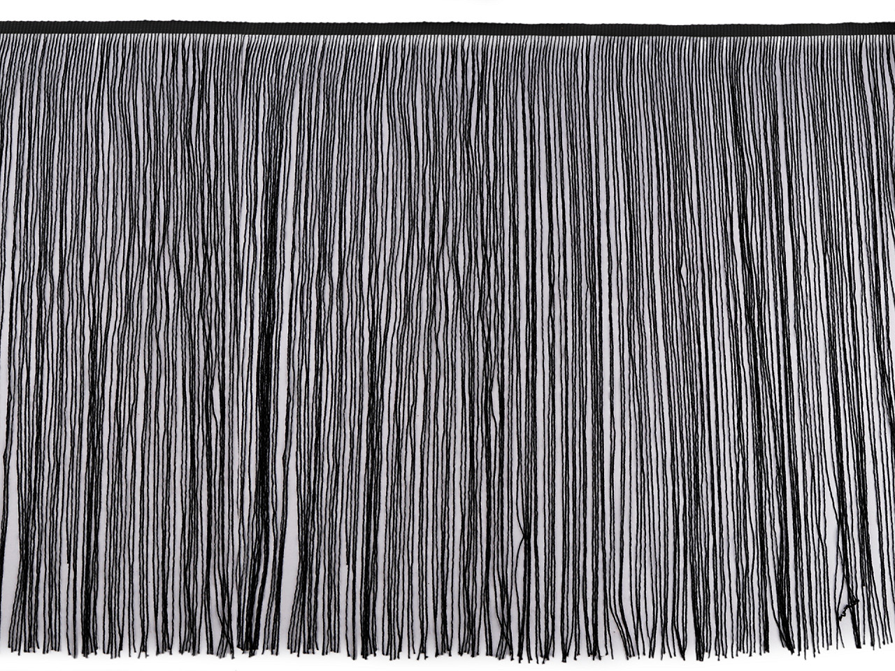 Franjuri cu lurex, latime 50 cm - Alb (1 Metru)