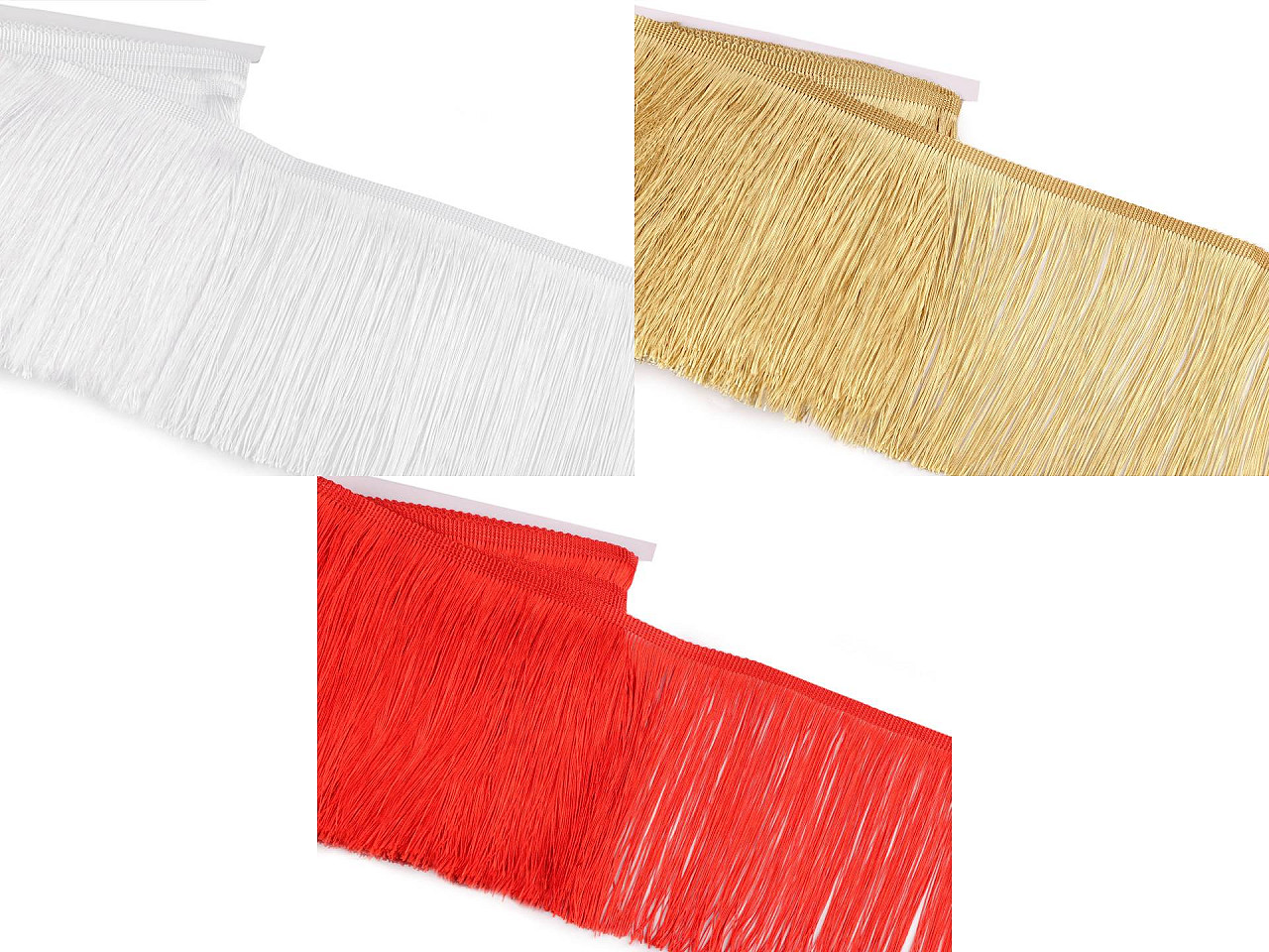 Franjuri lucioase 18 cm - Argintiu (9 Metri)