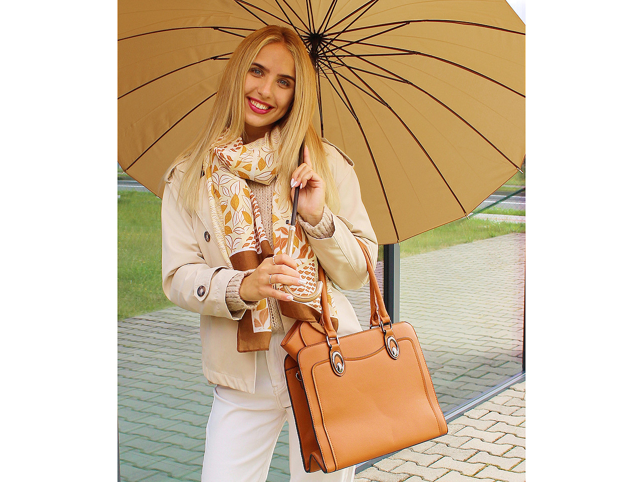 Umbrelă automata pentru femei - Roz (1 Bucată)