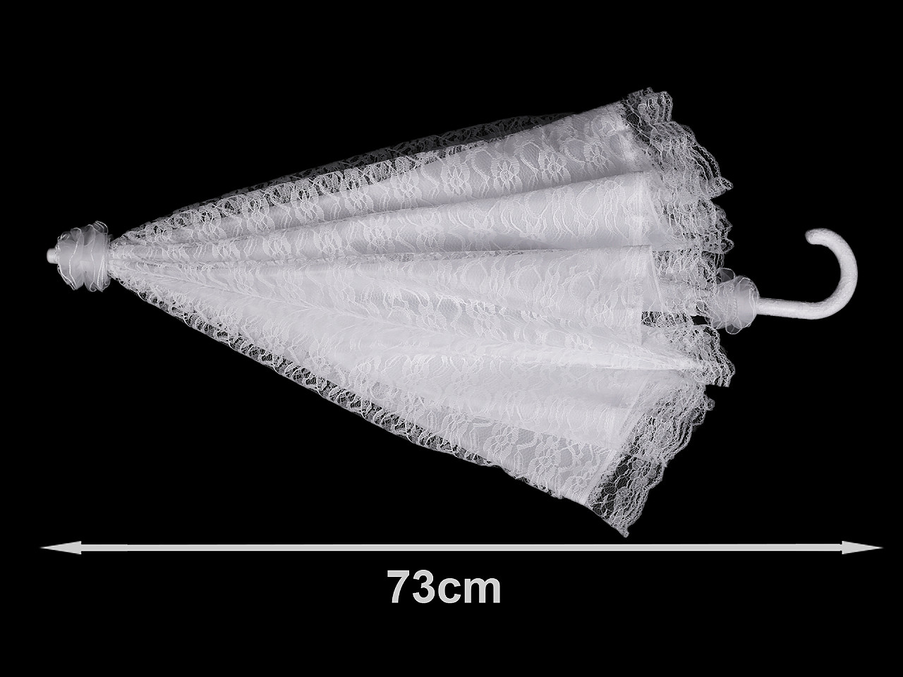 Umbrela de nunta din dantela - Alb (1 Bucată)