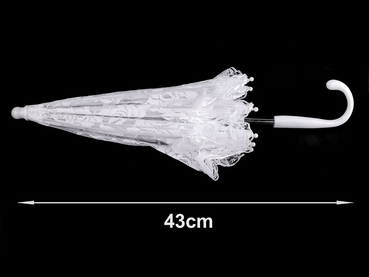 Mini umbrela de nunta din dantela pentru domnisoare de onoare - Off white (1 Bucată)
