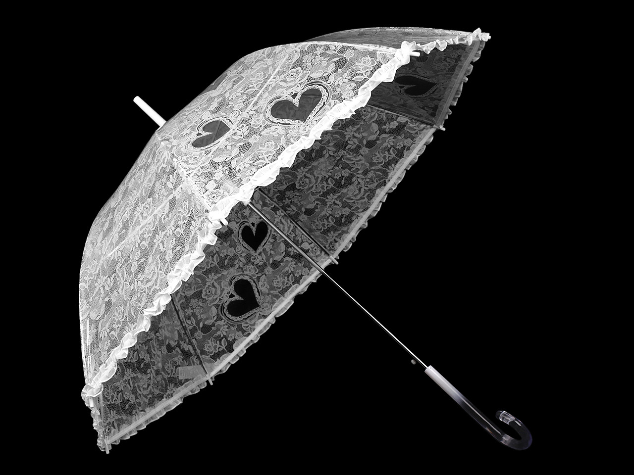 Umbrelă de nuntă automată - Alb (1 Bucată)