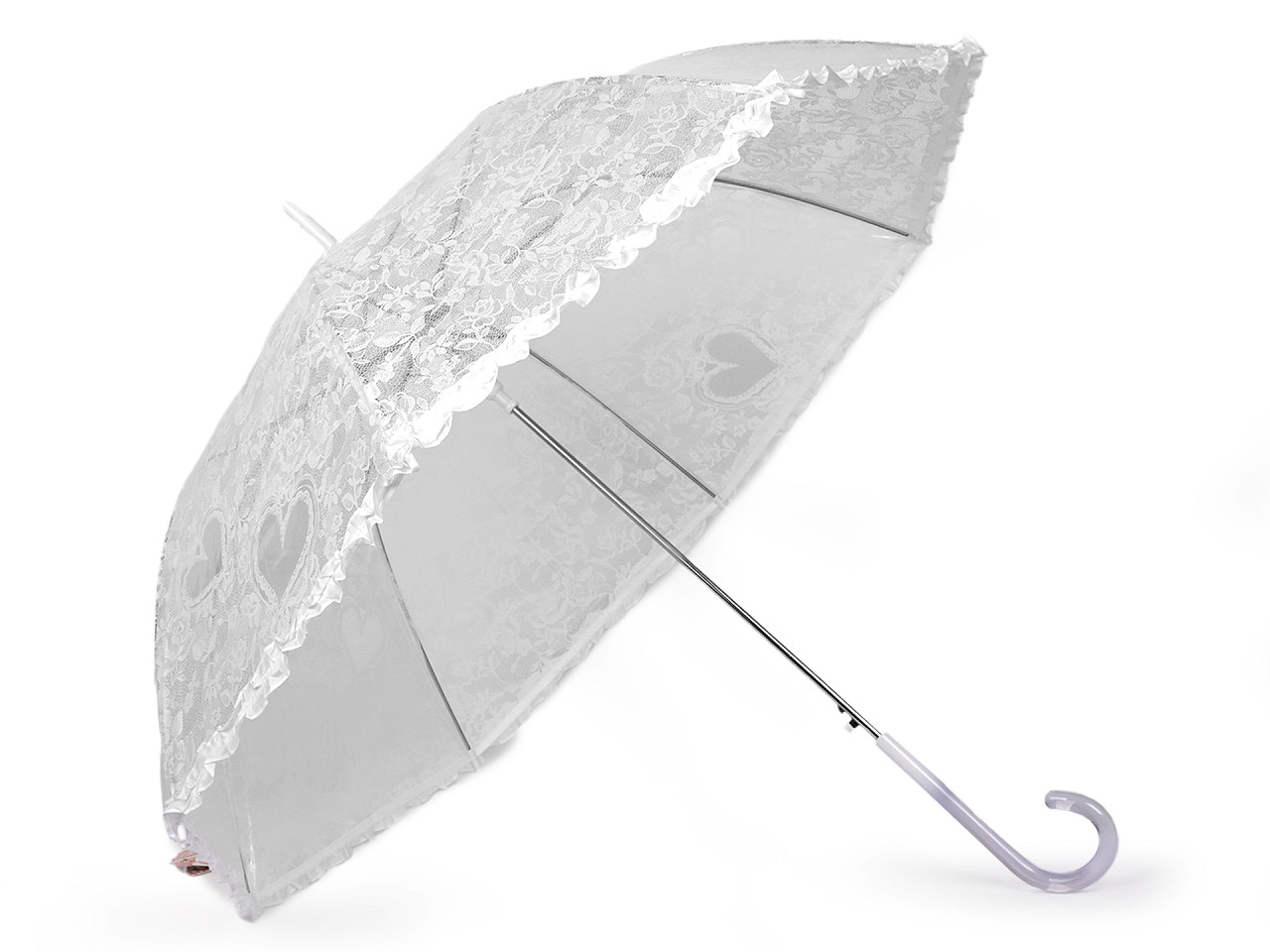 Umbrelă de nuntă automată - Alb (1 Bucată)