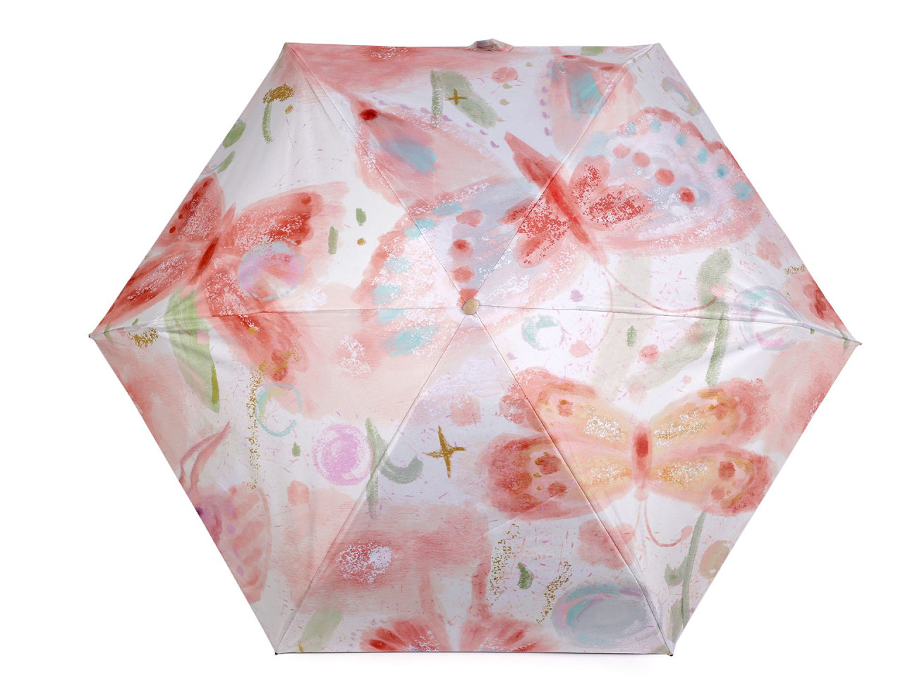 Umbrelă pliabilă mini pentru femei - Roz pudrat (1 Bucată)