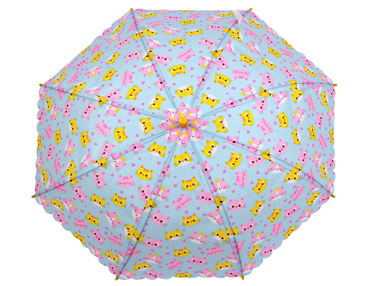 Umbrelă pentru copii curcubeu, dinozaur, rachetă, pisică - Roz deschis (1 Bucată)