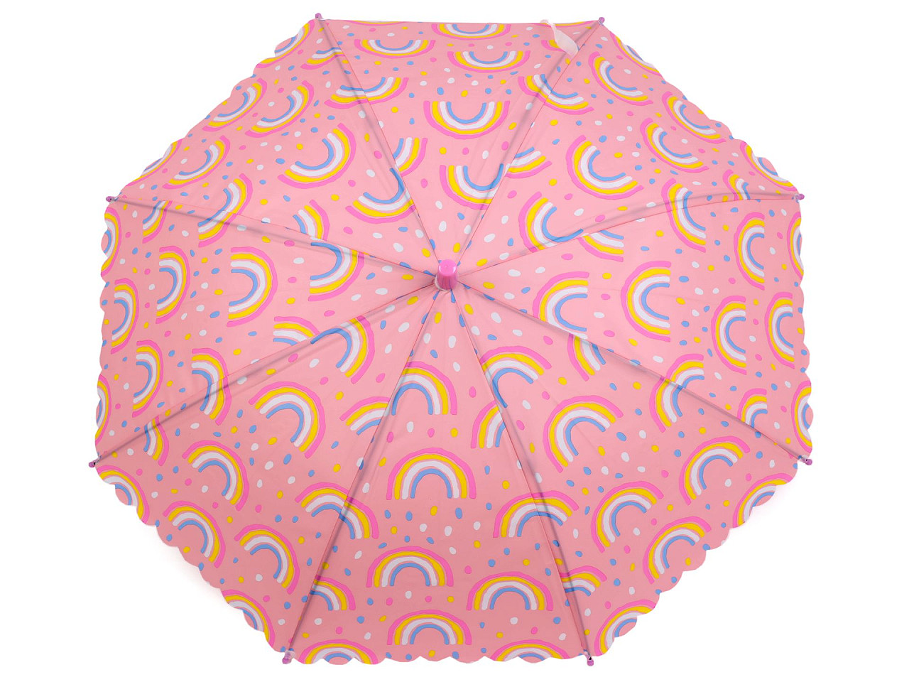 Umbrelă pentru copii curcubeu, dinozaur, rachetă, pisică - Roz deschis (1 Bucată)