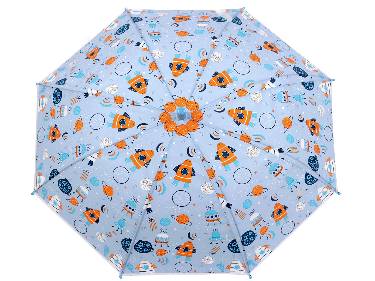 Umbrelă pentru copii curcubeu, dinozaur, rachetă, pisică - Roz deschis (1 Bucată)