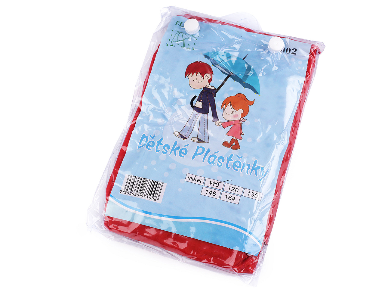 Pelerină de ploaie pentru copii - Albastru deschis (1 Bucată)