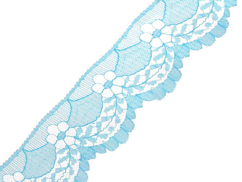 Dantelă sintetică, lățime 40 mm - Alb (270 Metri)