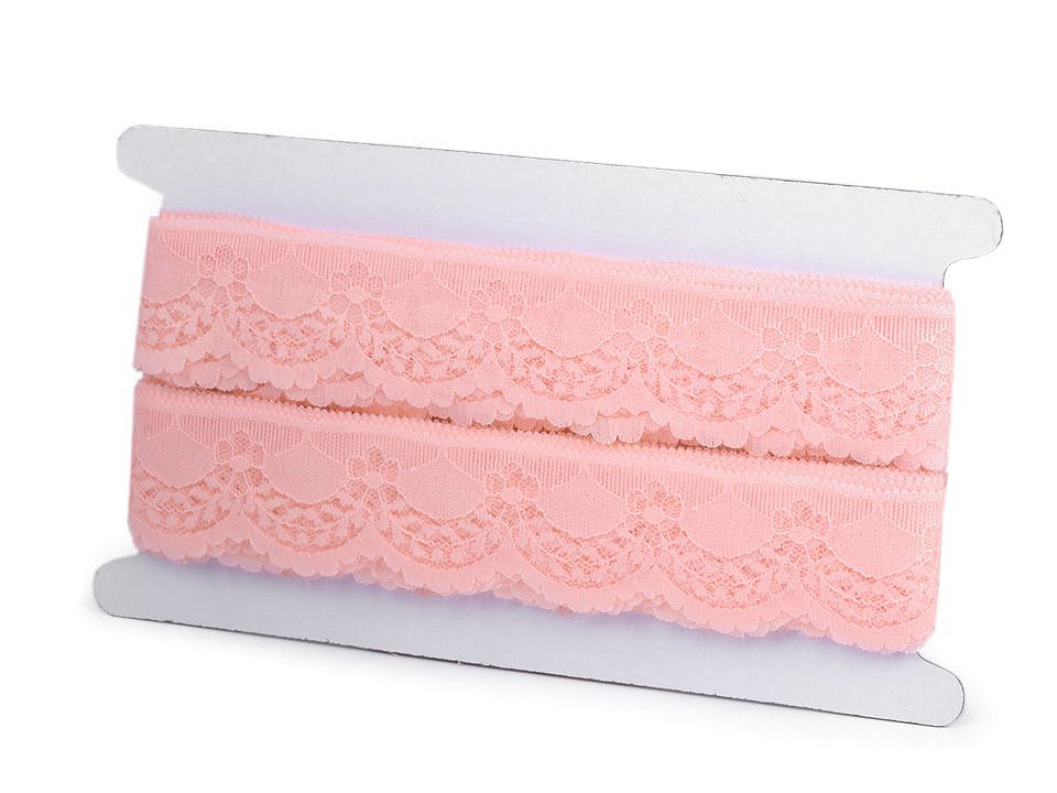 Dantelă sintetică, lățime 40 mm - Alb (270 Metri)