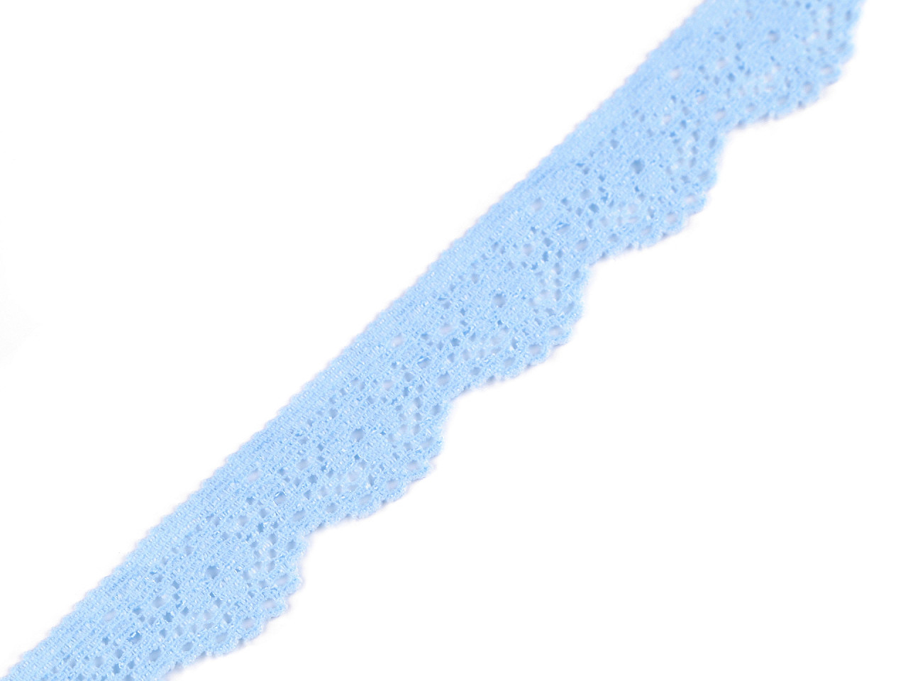 Dantelă elastică, lățime 16 mm - Negru (25 Metri)