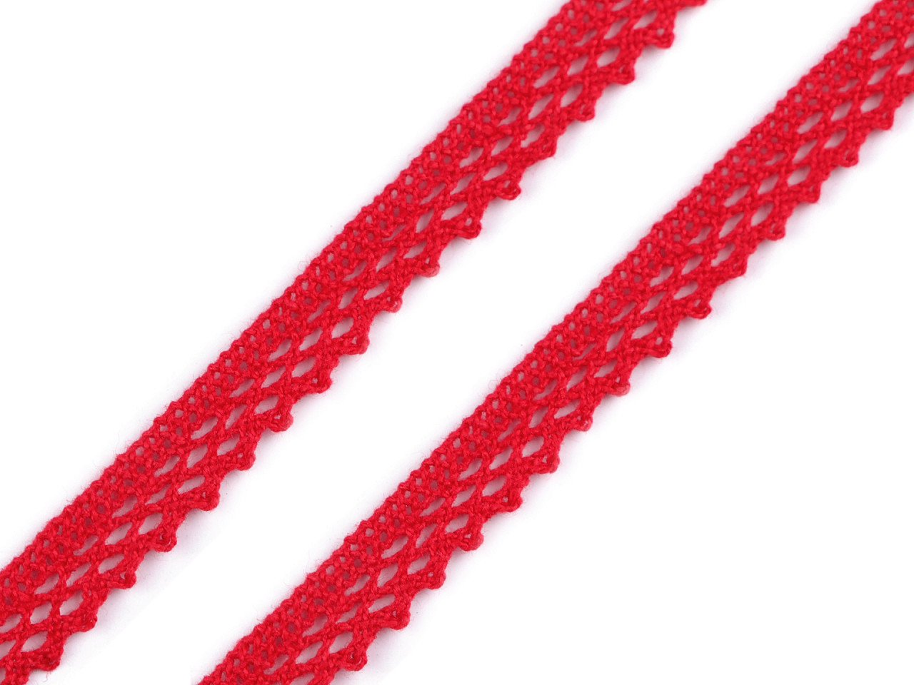 Dantelă bumbac croşetată, lățime 12 mm - Mov lavandă (5 Metri)