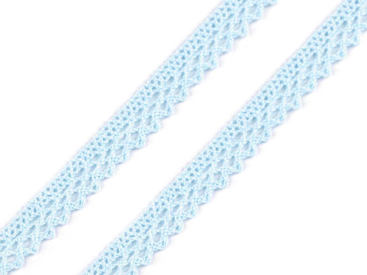 Dantelă bumbac croşetată, lățime 12 mm - Mov lavandă (5 Metri)