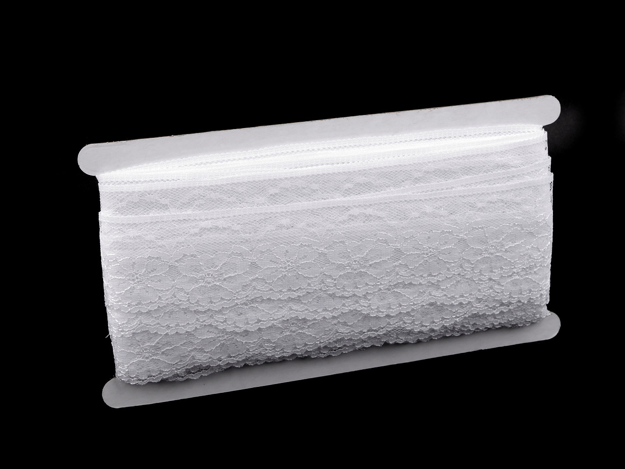 Dantela sintetica latime 45 mm - Alb (1 Metru)