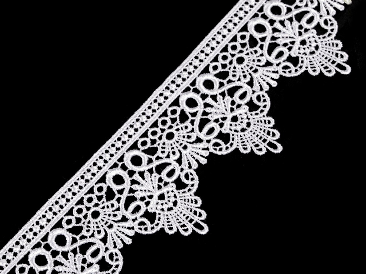 Dantelă guipure 65 mm - Crem deschis (1 Metru)